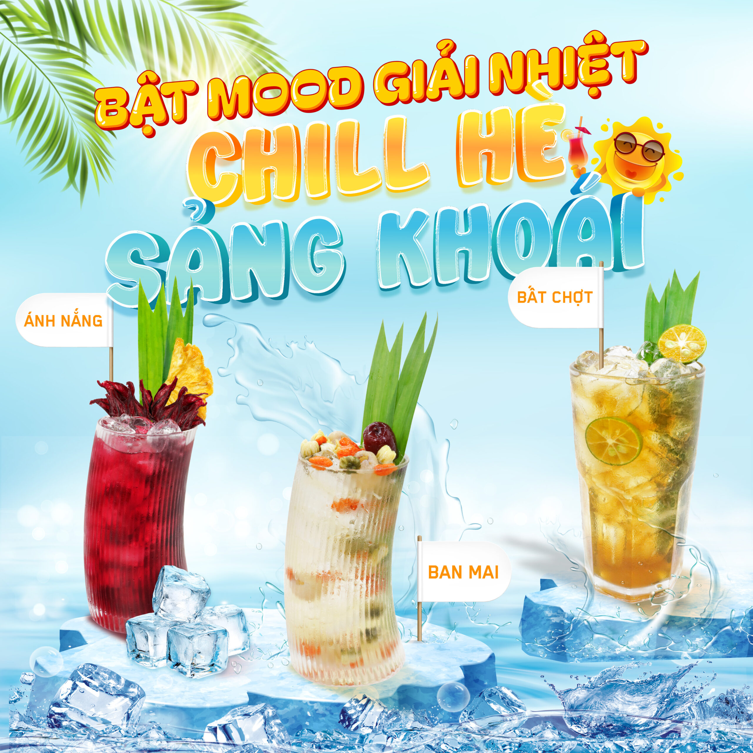 GIẢI NHIỆT MÙA HÈ CÙNG BỘ BA NƯỚC UỐNG MỚI TOANH TỪ ASAN VÀ HAGU!