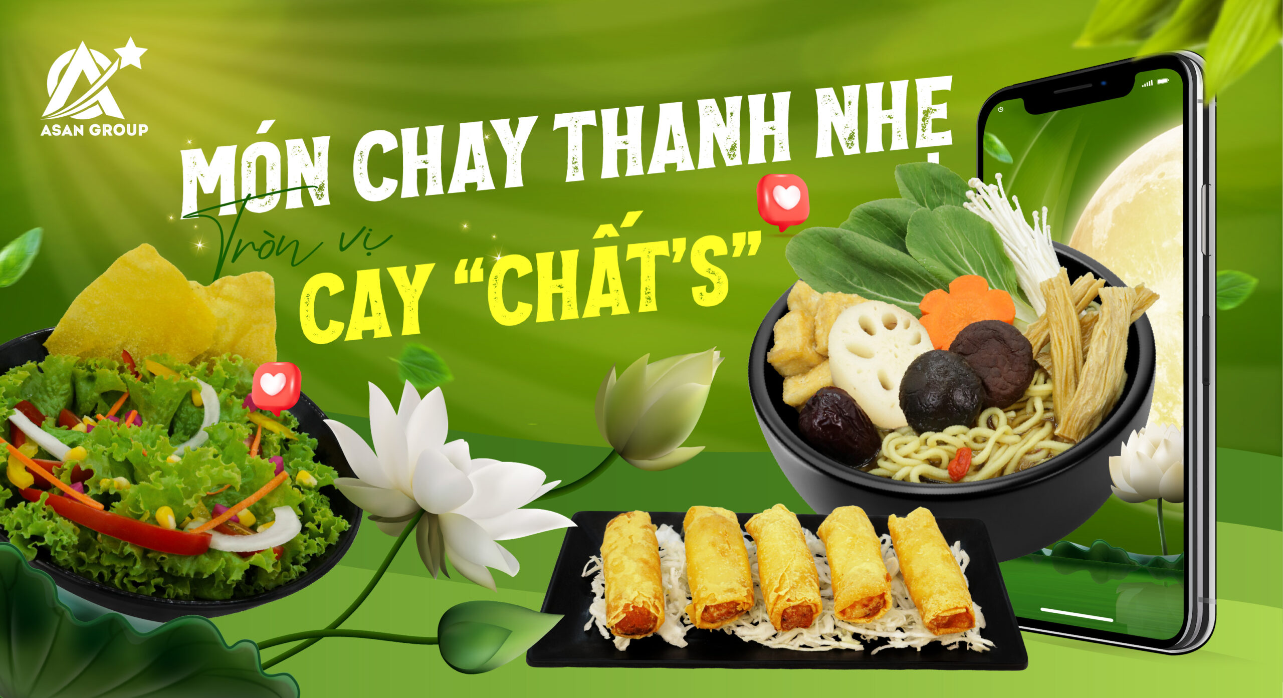 MÓN CHAY THANH NHẸ – TRÒN VỊ CAY “CHẤT’S”