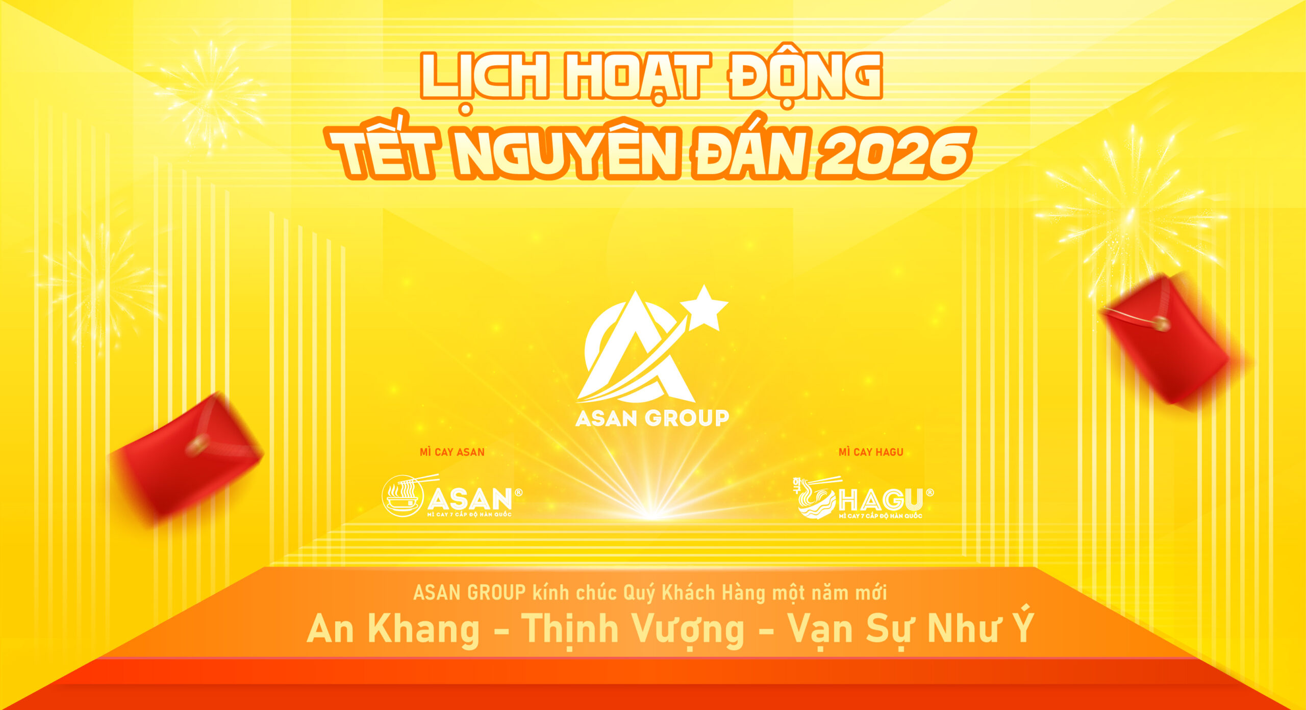 LỊCH HOẠT ĐỘNG TẾT BÍNH NGỌ 2026 TẠI MÌ CAY ASAN VÀ MÌ CAY HAGU
